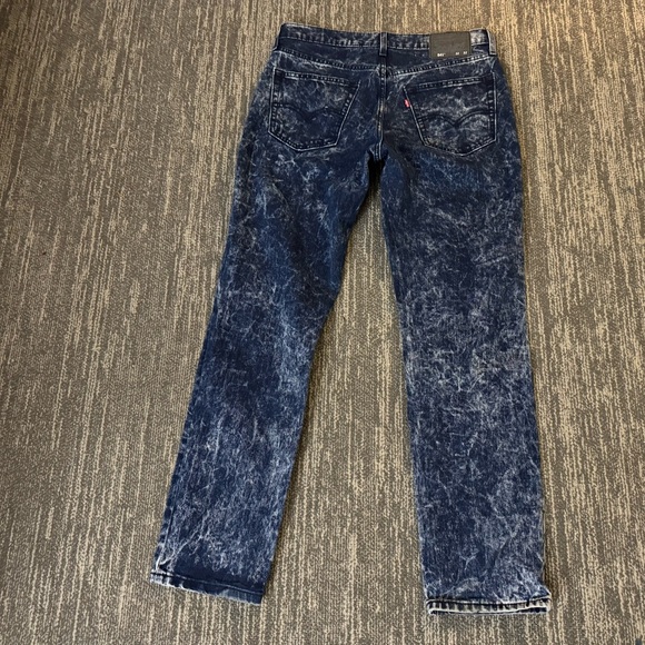 Levi's Men's 541 Tapered Athletic fit Dark Blue Indigo Acid Wash Jeans 32 x 32 - Picture 5 of 7